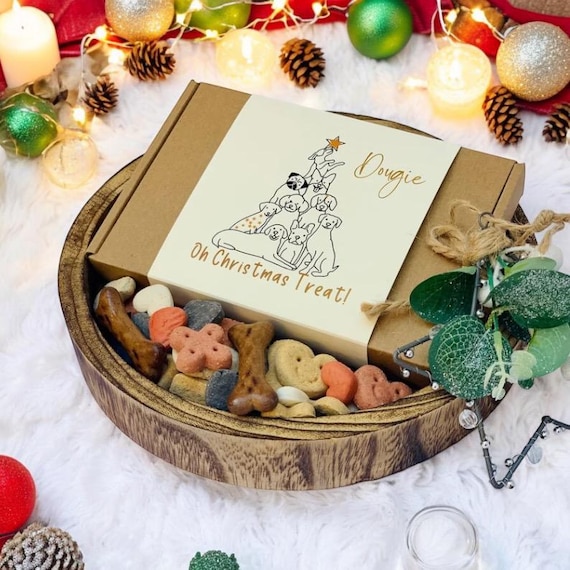 Personalized Box of Dog Treats Dog Gift Box Puppy Treats Doggy