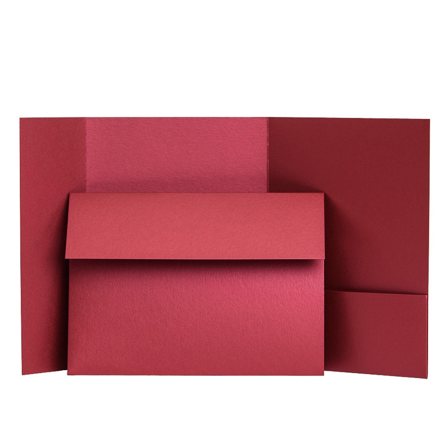 Paper & Party Supplies Pocketfold Invites Wedding Invitation Template