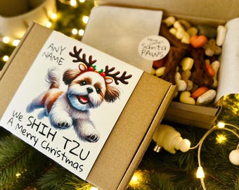 Handmade Dog Treat Box – Personalized Christmas Treats for Dogs and Puppies
