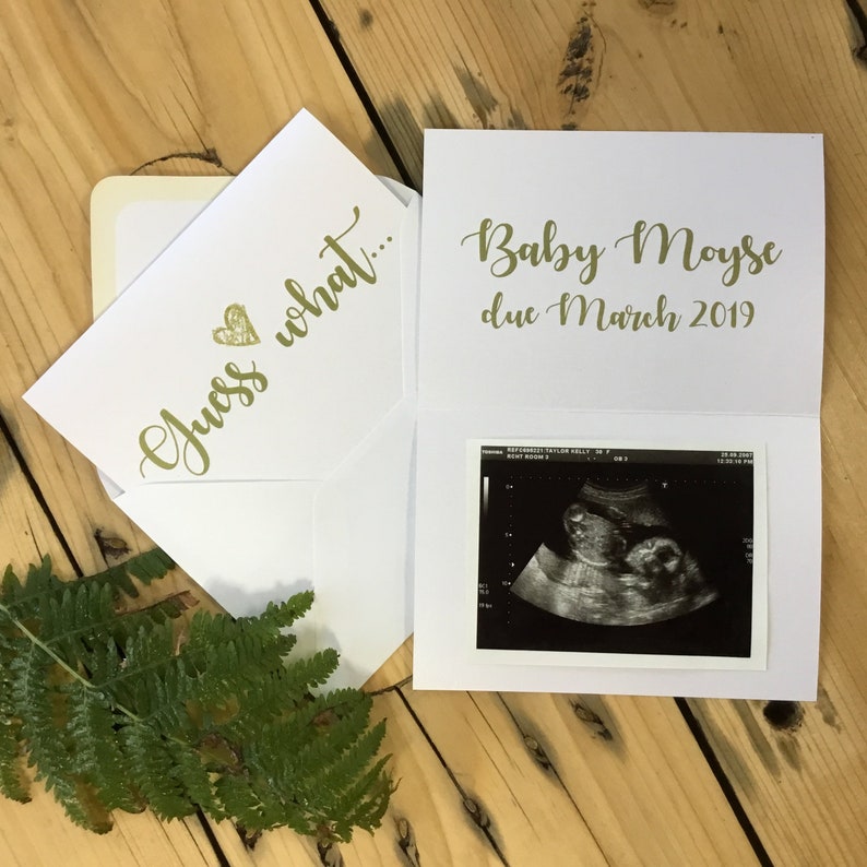 Surprise Pregnancy Announcement Card. Pregnancy Reveal Card. Etsy