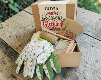 Gardening Gift Hamper containing gloves, seed accessories and much more
