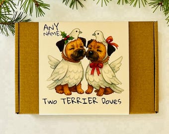 Personalized Terrier Christmas Gift Box – Dog Treats, Puppy Xmas Present
