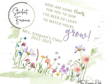 Personalized Seed Paper Favors: Eco-Friendly Class Gift
