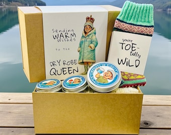 Wild Swimmer Gift Box – Cold Water Care Package with Hat & Socks