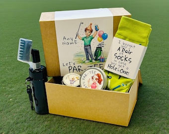 Golf Gift Box – Golfer Accessories, Socks, Tees & Cleaner