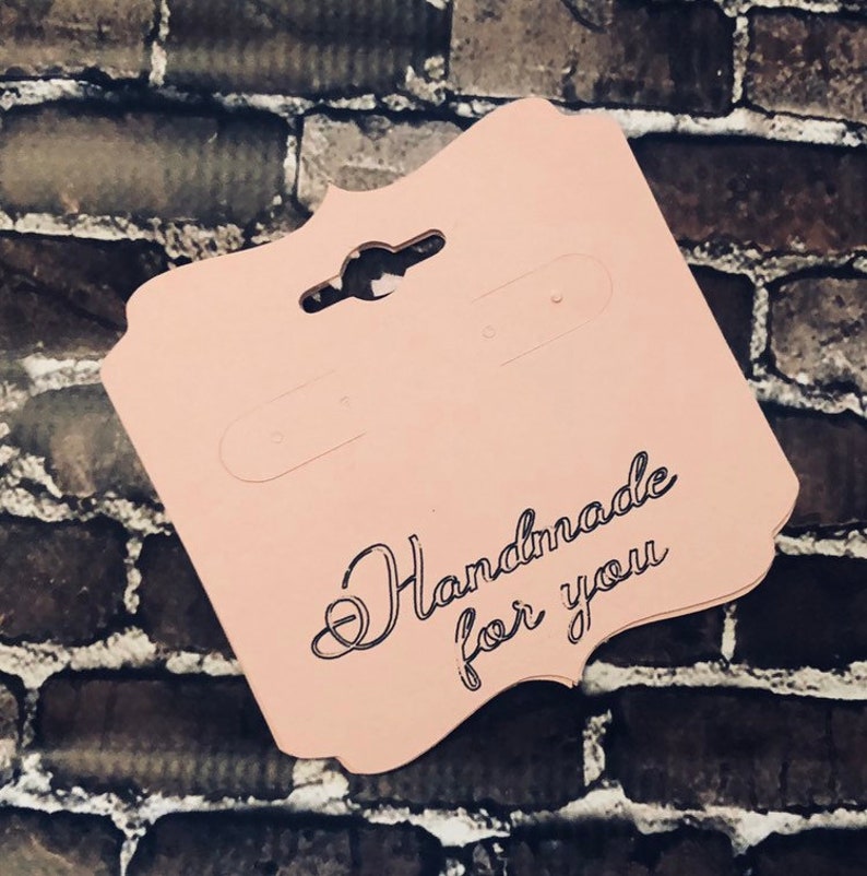 Cardstock Earring jewelry holder shipping display packaging Etsy