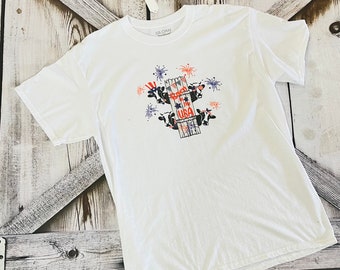 Patriotic Shirt; Cow Shirt; USA Shirt; Red White and Blue Shirt; Glidan Shirt; Sublimation Shirt; 4th of july; Memorial Day,