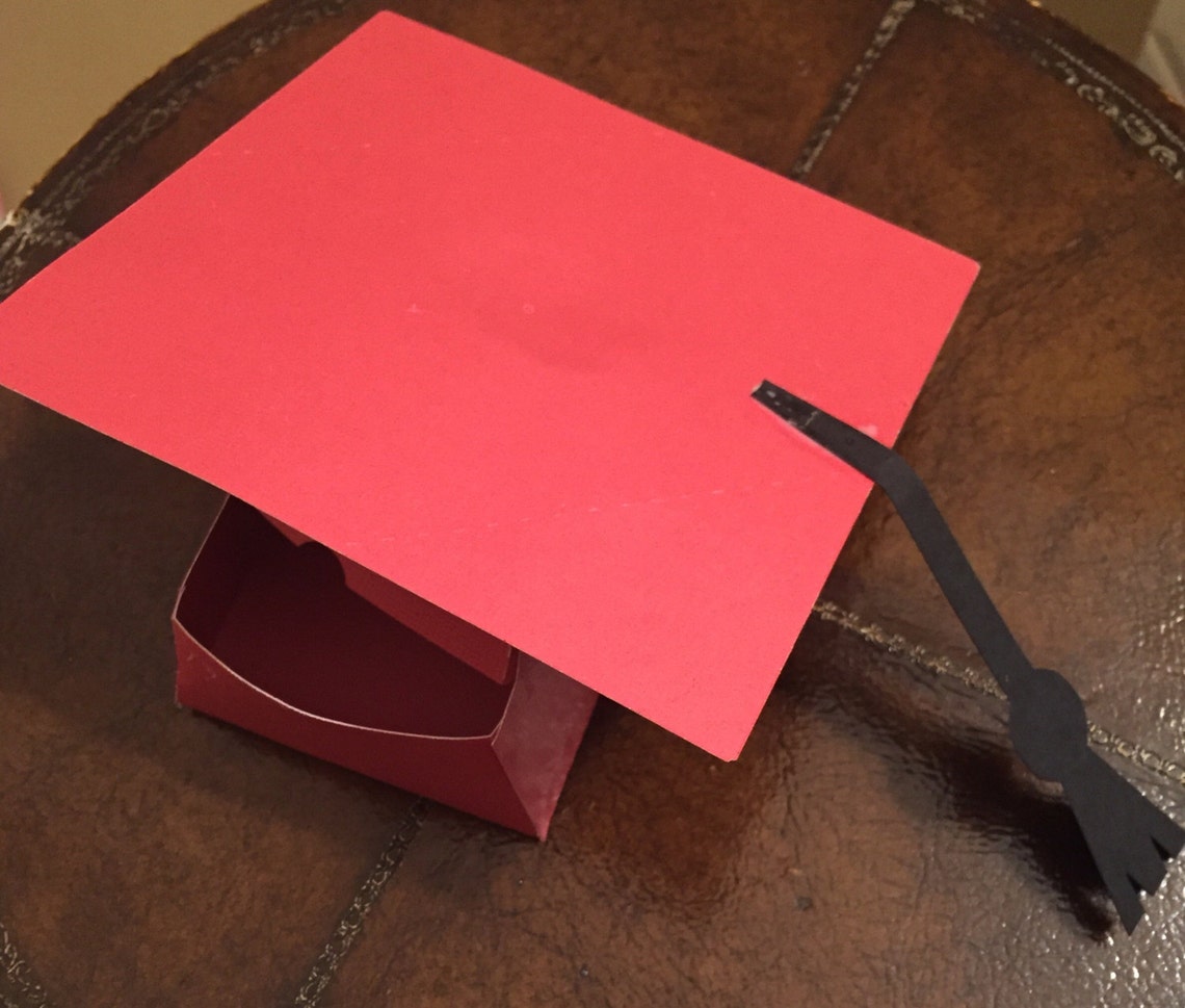 3D Cardstock Graduation Cap Table Decor or Party Favor Box Etsy
