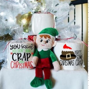 Regalo schifoso; Regalo di Natale 2022; Regalo Gag di Natale; Rotolo di carta igienica; Regalo di carta igienica; Carta igienica; Regalo per chiunque; Festa di Natale