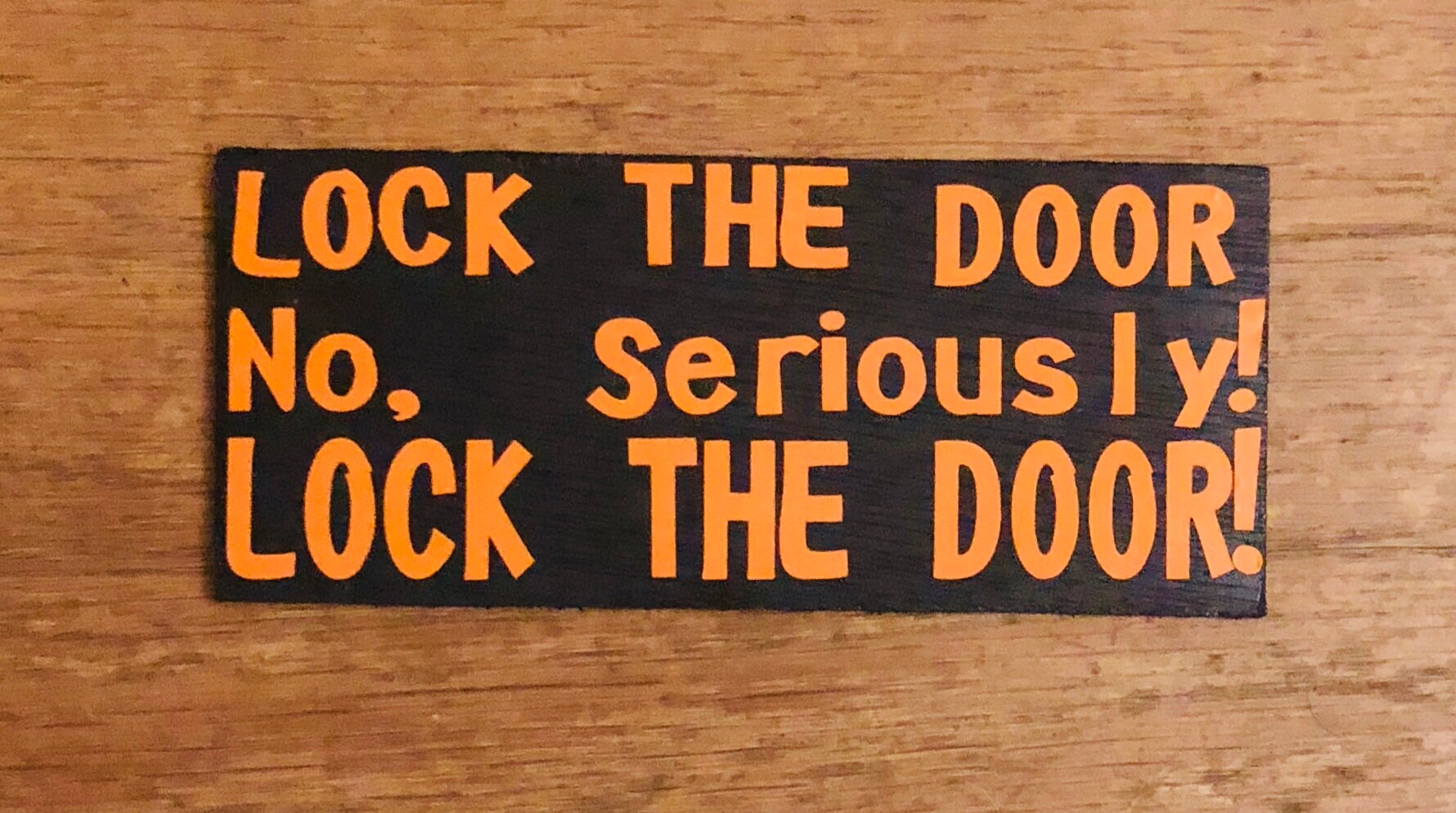 Door Sign Lock the door Sign Reminder Sign Funny Sign Home | Etsy