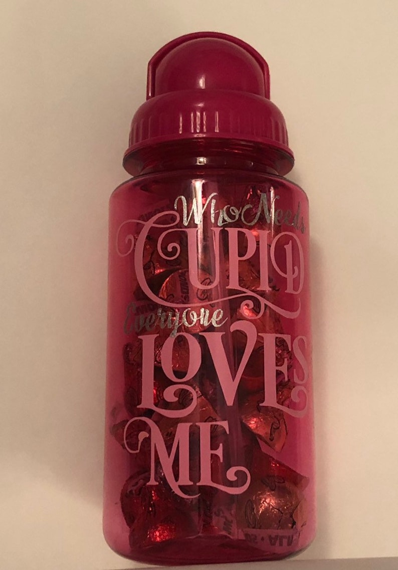 2021 Valentines Day; Valentine Gift; Valentines Day; Kids Water Bottle; Pink Water Bottle; Plastic Water Bottle; Reusable Water Bottle;