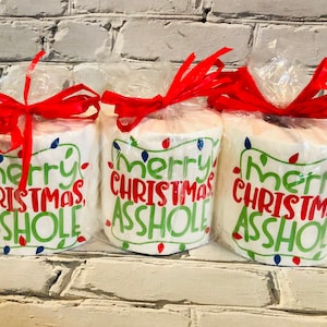 Rotolo di carta igienica; Gag Regalo; Regalo Snarky; Carta igienica divertente; Regalo Gag di Natale; Oggetto regalo Gag; Regalo di Natale; Regalo Round Robin;