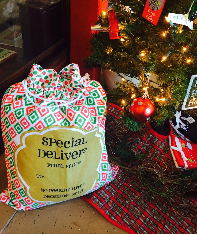Personalized Sack Holiday Gift Sack Christmas Gift Sack - Etsy