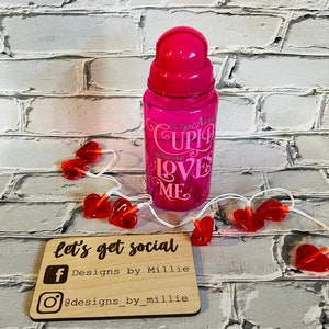 2025 Valentines Day; Valentine Gift; Valentines Day; Kids Water Bottle; Pink Water Bottle; Plastic Water Bottle; Reusable Water Bottle;
