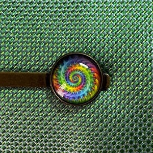 Spiral Tie Clip Tie Bar Father&#39;s Day Gift For Him Groom Gift Best Man Gift Novelty Accessories Mens Accessories Groomsmen Tie Clip