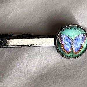 Wedding Tie Clip Butterfly Tie Bar Father&#39;s Day Gift for Men Best Man Gift Wedding Gift Mens Accessories Nature Inspired Tie Clip