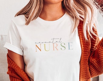 Neonatal nurse shirt, Simple minimalist nurse shirt, comfy RN shirt, future nurse, NICU gift, baby nurse, neonatal intensive care