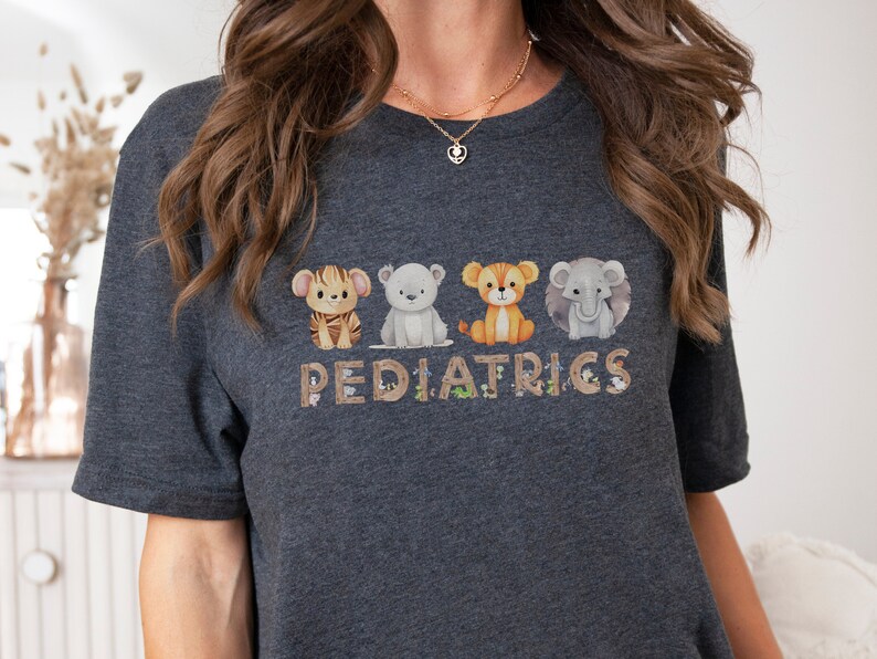 Pediatrics Zoo Animal Shirt, Peds Nurse Gift, Childrens Hospital Tee, Gift for Pediatrician, Medical Gift for Respiratory Therapy image 6