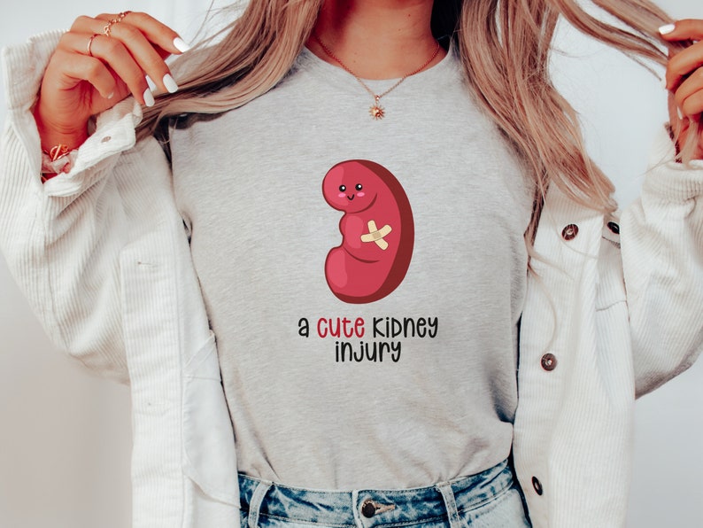 A Cute Kidney Injury Medical Shirt, Funny Medical Tee, Nurse Gift for Graduation, Nephrology Tee for Dialysis Nurse image 5