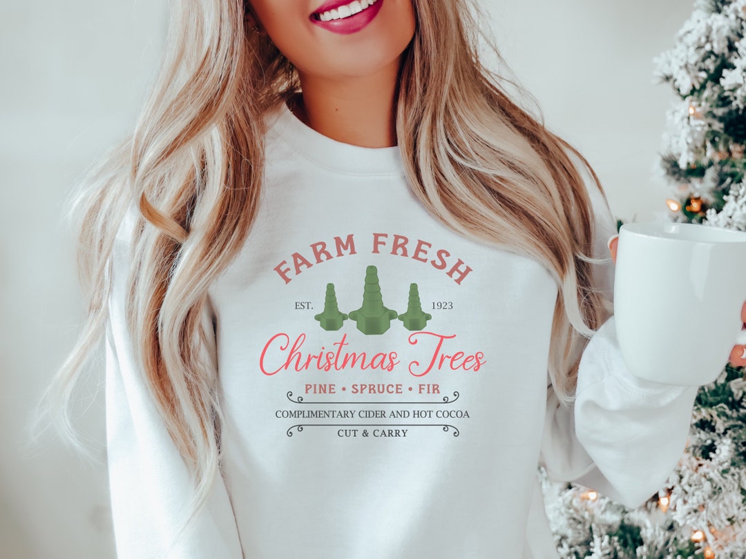 Christmas Trees Oxygen Christmas Sweatshirt Respiratory Etsy