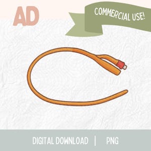 Cateter Foley PNG – Clipart Engraçado de Enfermeira, SVG Médico, Download Digital para Artesanato Cricut de Saúde, Arquivo de Sublimação de Humor para Pronto-Socorro de UTI