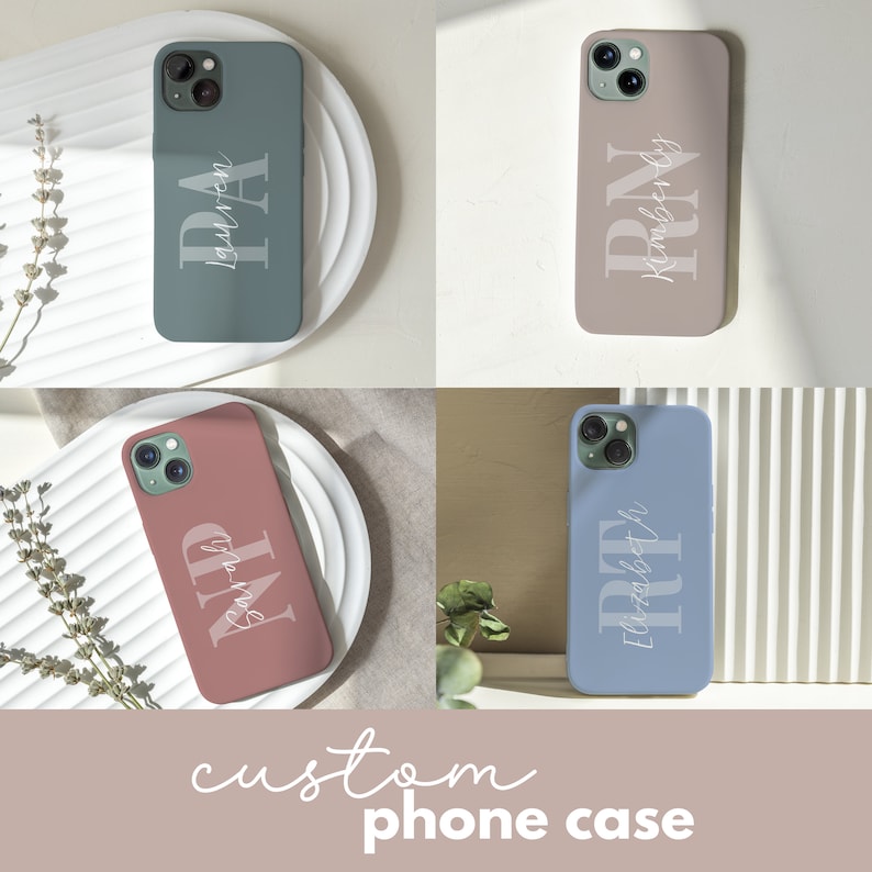 Custom Boho Medical Phone Case, Monogram Registered Nurse Bohemian Phone Cover, Gift for Physician Assistant and Nurse Practitioner image 1