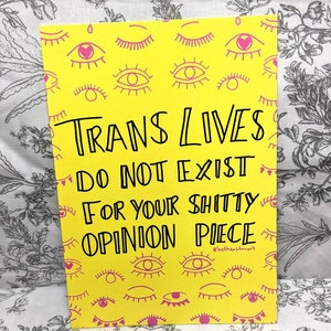 Trans lives A6 Postkarte Drucken