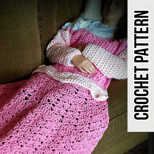 Princess Dress Blanket Pink, crochet pattern, Digital Download, PDF only, toddler child adult sizes