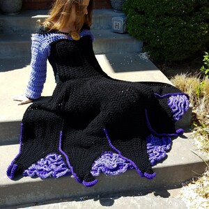 Sea Villian Dress Blanket Crochet Pattern Octopus Digital Download PDF Child, Toddler, Adult Sizes image 2
