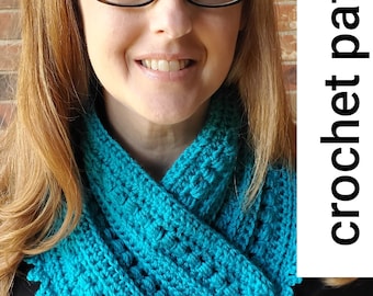 Garland Berry Cowl Crochet Pattern PDF download istantaneo, sciarpa da indossare invernale