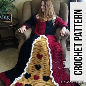Crochet Heartless Villain Dress Blanket Pattern PDF - Intermediate