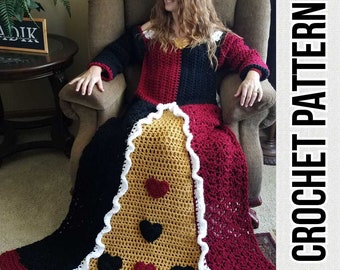 Crochet Heartless Villain Dress Blanket Pattern PDF - Intermediate