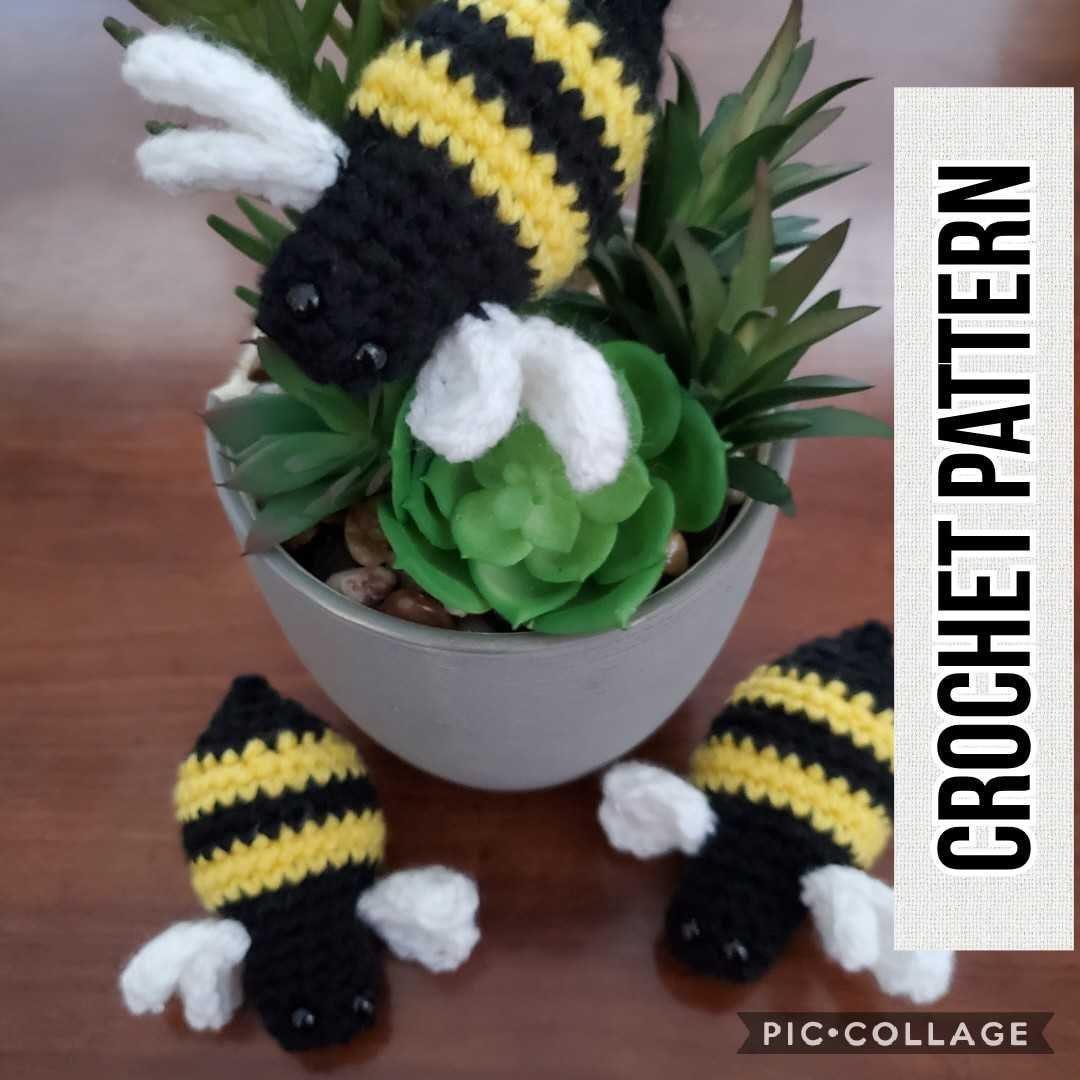 Small Busy Bee Crochet Pattern, Amigurumi Toy (PDF Pattern) - Etsy
