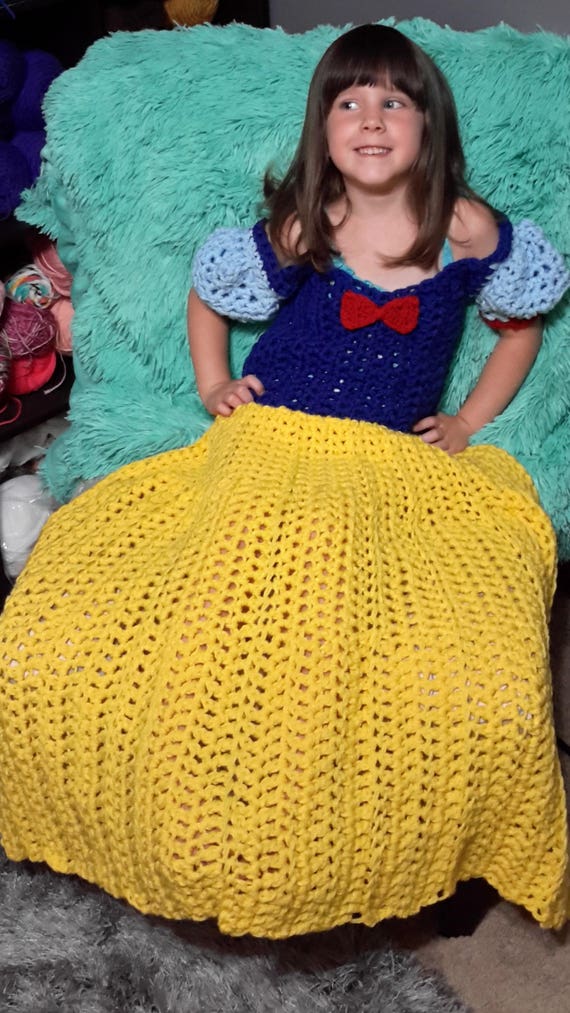 open lace back dress Free Bernat Dreamy Princess Snuggle Sack Crochet Pattern