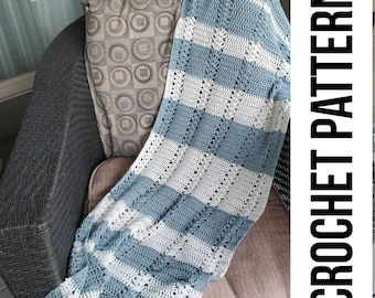 Anna Maria Wrap Crochet Pattern Lightweight cotton lace wrap PDF instant download stripes