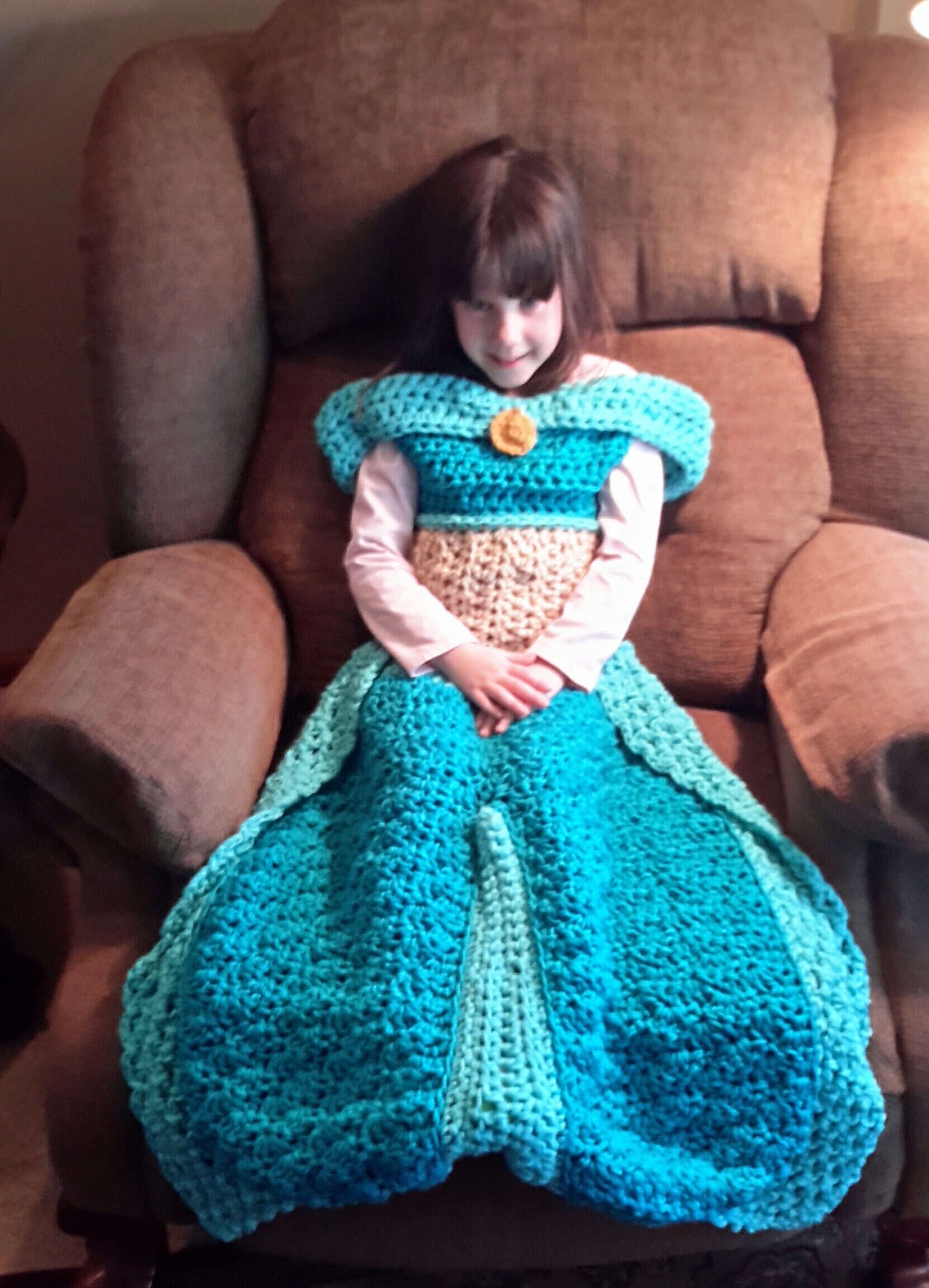 Arabian Princess Dress Blanket Crochet Pattern Digital Etsy