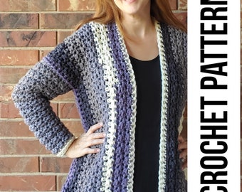 Anniversary Cake Cardigan Crochet Pattern PDF Sizes XS to 5XL