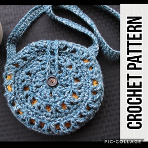 Crochet Round About Crossbody Purse Crochet Pattern PDF