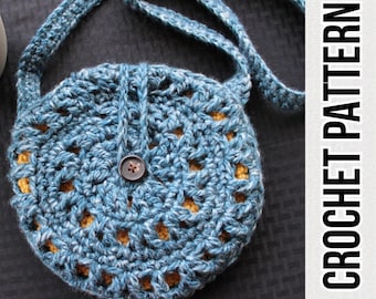 Crochet Round About Crossbody Purse Crochet Pattern PDF