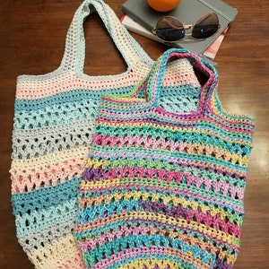 On the Go Market Bag Crochet Pattern PDF Instant Download Reusable Bag ...