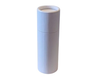 Box of 10 Push-up Base Water-Resistant White Cardboard Tubes for Cosmetics