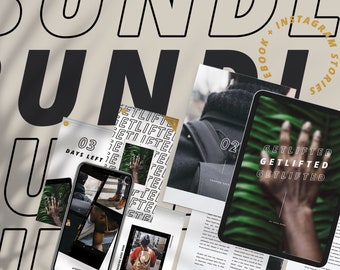 Lead Magnet Bundle: eBook + Instagram Stories Templates | IG Stories Templates x19 (Photoshop) | eBook 28-Pages  (InDesign)