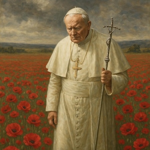 Pope John Paul II Digital Print | Catholic Saint Art | Instant Download Religious Wall Decor