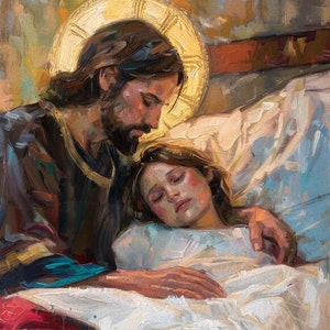 Jesus Healing the Sick Digital Download | Instant Religious Art