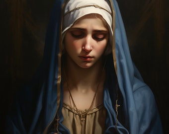 Sorrowful Blessed Mother Mary - Digital Download