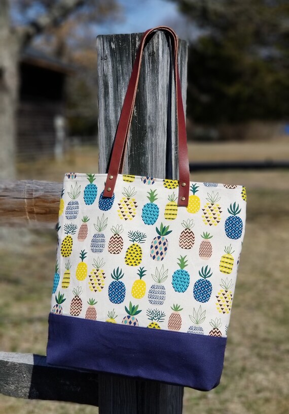 noodlehead wool and wax tote