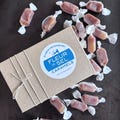 Fleur de Sel Caramels (8oz Box), Soft Salted Caramels, Small Batch Artisan Treats