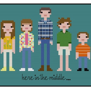 The Middle Parody- Cross Stitch Pattern PDF Instant Download