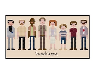 Jurassic World Parody- Cross Stitch Pattern PDF Instant Download