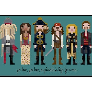Pirates of the Caribbean Parody- Cross Stitch Pattern PDF Instant Download